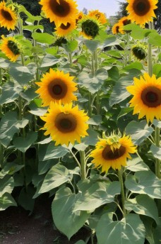 Sonnenblumen im Garten